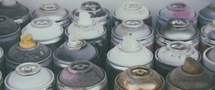 diy-Old spray cans diy-Old spray cans