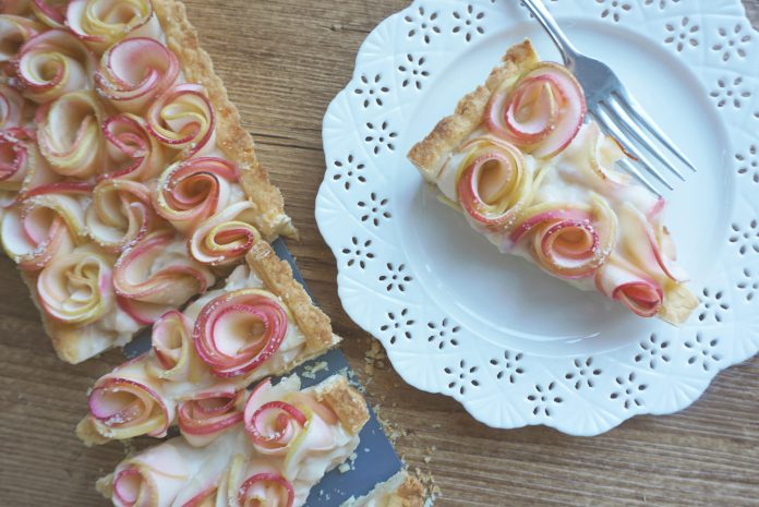 Tarte pommes roses- paysage 1 Tarte pommes roses- paysage 1