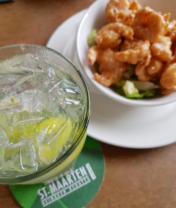 Mojito et crevettes, Green House, St-Martin