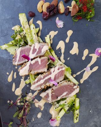 lunch Estrimont, tataki de thon