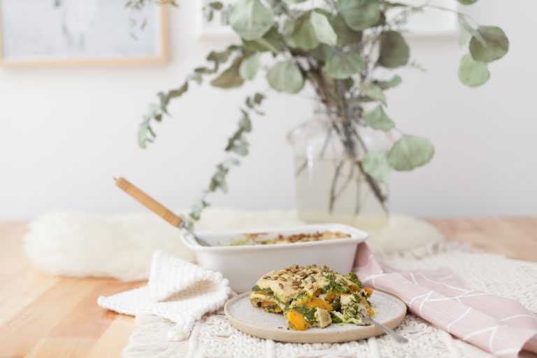 RECETTE – Lasagne de courge à la crème de cajou